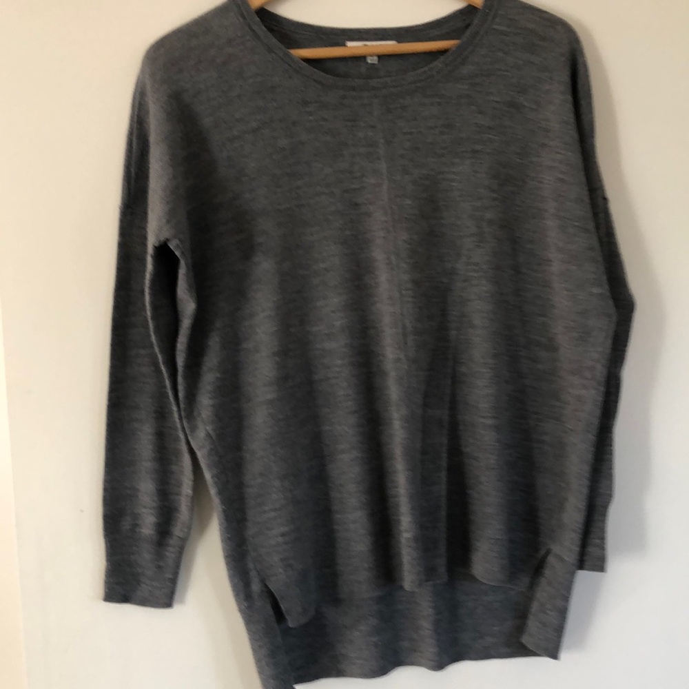 Madewell Hi Low Rowhouse Merino Wool Sweater #A9357 Womens Small
